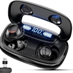 Wireless Gaming Earbuds with 20ms Low Latency & LED Display